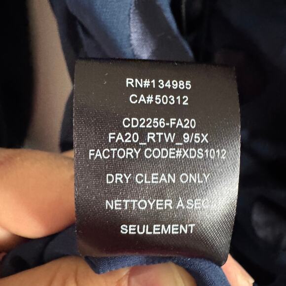 New For Love & Lemons Lula Mini Dress Blue Polka Dot Ruched Cut Out Zip Sz M - Picture 12 of 12